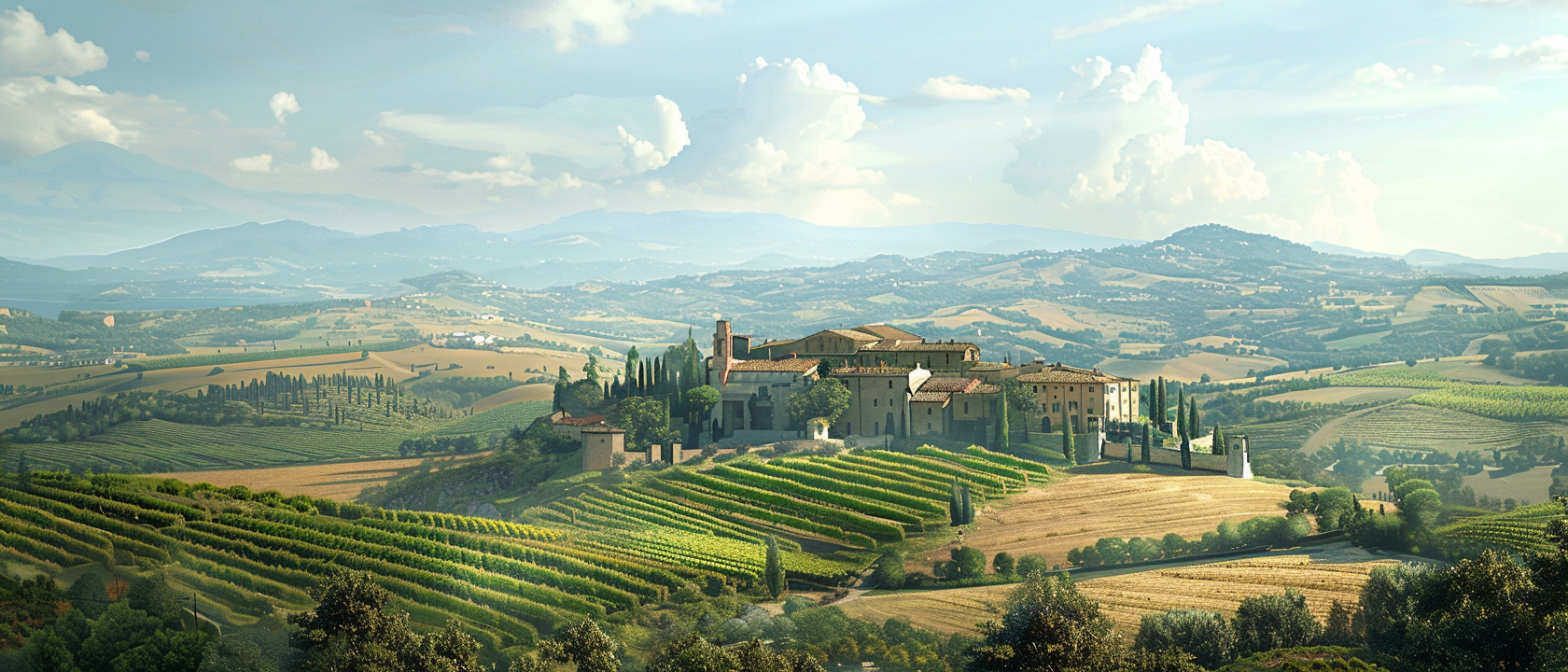 Scenic view with a scooter, showcasing the digital nomad lifestyle in Italy